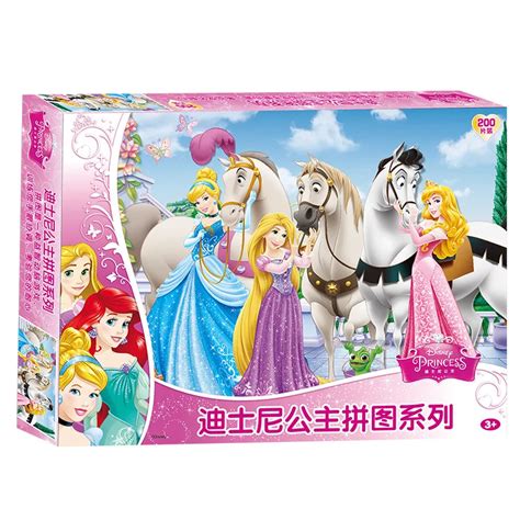 Disney puzzles 2018 children new gifts Princess cartoon puzzles 200 ...