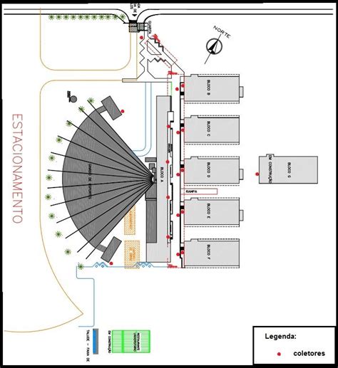 Mapa De Distribui O Dos Coletores Da Utfpr C Mpus Campo Mour O