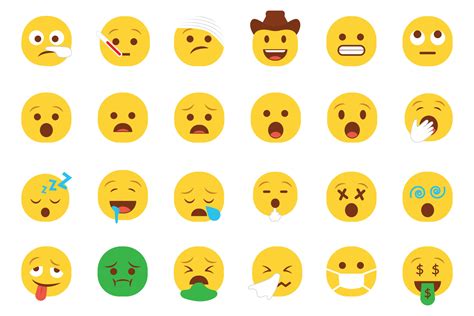 Reihe Von Emoticon Smiley Symbolen Karikatur Emoji Set Mit L Cheln