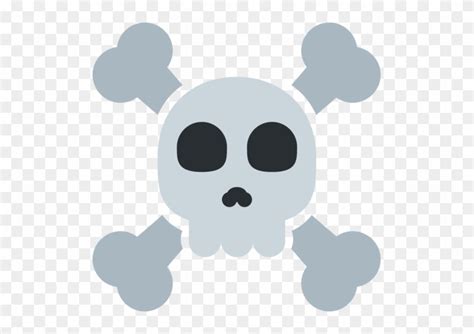 Twitter - Skull And Crossbones Emoji - Free Transparent PNG Clipart ...