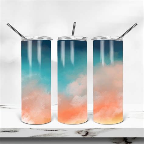 Sunset 20 Oz Skinny Tumbler Digital Download Png Sublimation Etsy