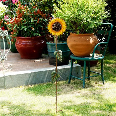 Metal Sunflower Garden Stake – GearPings