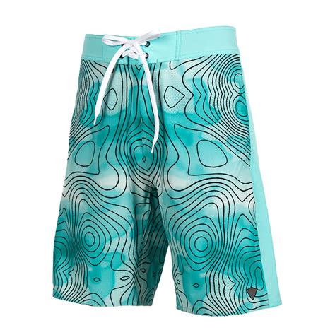 Board Shorts Aqua Topography