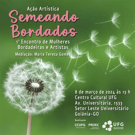 Ação Artística Semeando Bordados 1º Encontro de Mulheres