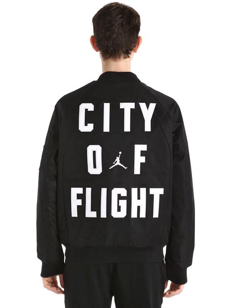 Nike Air Jordan Wings Ma 1 Bomber Jacket In Black For Men Lyst Uk