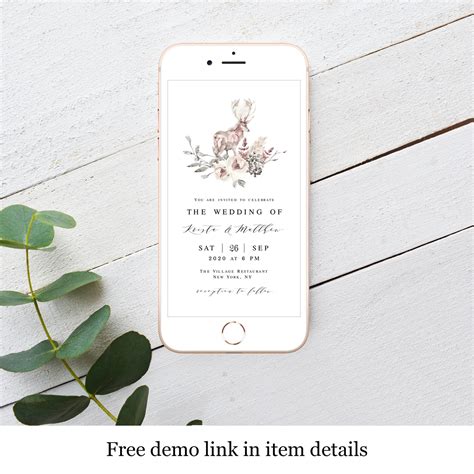 electronic invitation template evite text message invite etsy