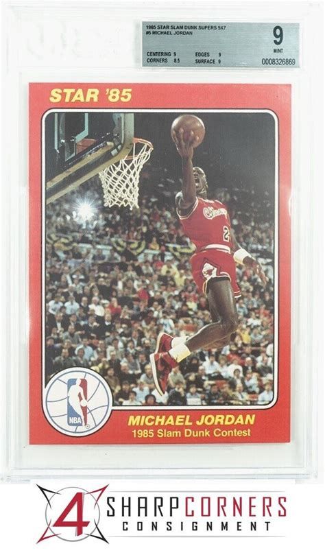 Star Slam Dunk Super X Michael Jordan Rc Hof Bgs Ebay