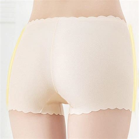 Buy Finetoo Seamless Ice Silk Panties For Women Mid Wasit Safety Short