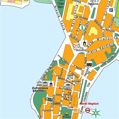 Poreč Istrien • Poreč Stadtplan