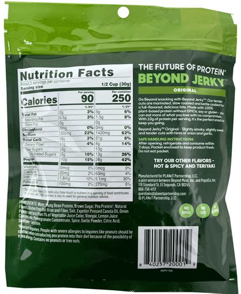 Beyond Meat Plant Based Jerky Original