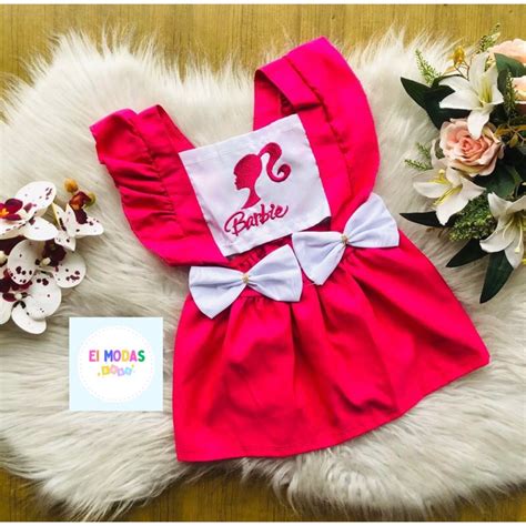 Romper Saia Personagem Infantil Menina Mesversario Barbie Shopee Brasil