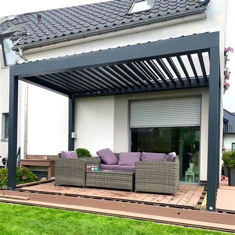 High Quality Outdoor Garden Awnings Patio Metal Adjustable Customized