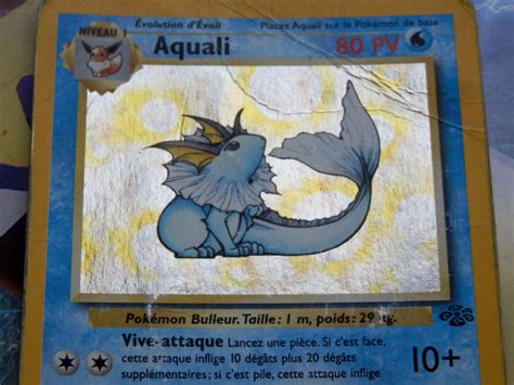 Aquali Holo Carte Pokemon Tres Rare Wizard Jungle Ancienne