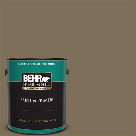 Behr Premium Plus Gal D Butternut Wood Semi Gloss Enamel