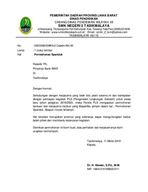 Surat Permohonan Sponsor 56 Koleksi Gambar