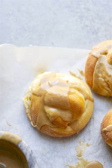 Cream Cheese Morning Buns with Coffee Glaze