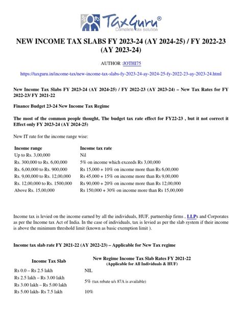 Fy 2022 23 Ay 2023 24 Taxguru In Pdf Taxes Income Tax