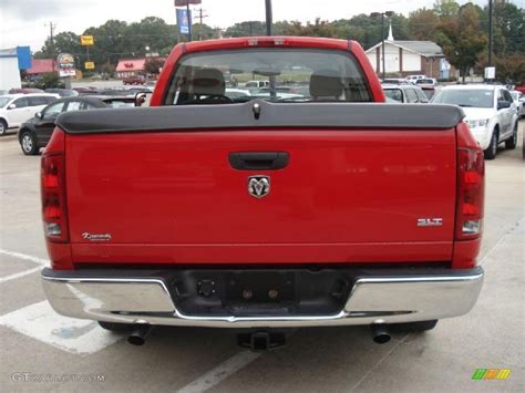 2005 Flame Red Dodge Ram 1500 Slt Regular Cab 38549360 Photo 4