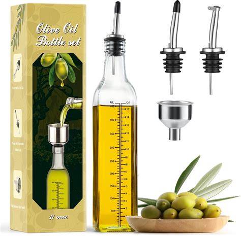 Amazon.com: Flyboo Olive Oil Dispenser 34oz Oil Bottle Stainless Steel