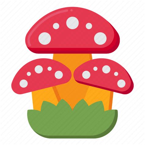 Three Mushrooms Fungus Icon Download On Iconfinder