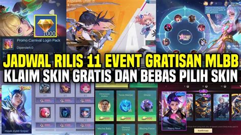 BOCORAN JADWAL RILIS 11 EVENT GRATISAN MLBB NOVEMBER 2023 KLAIM SKIN