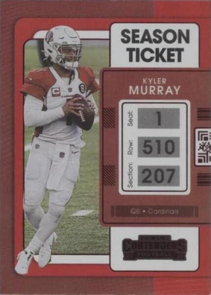 Panini Contenders Red Zone Ticket Kyler Murray For Sale