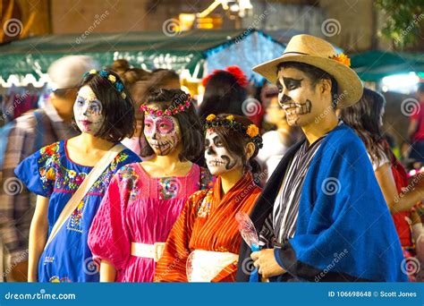 Day of the Dead Costumes editorial stock photo. Image of holiday ...