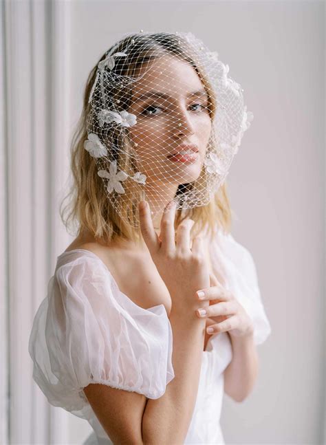 wedding birdcage veil 10