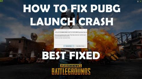 How To Fix Pubg Crash Launch Win Best Fixed Youtube