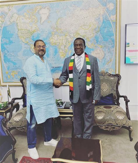 President Mnangagwa Meets Indian Billionaire Jitender Kumar Singla