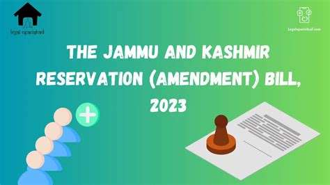 Jammu And Kashmir Reservation Amendment Bill 2023