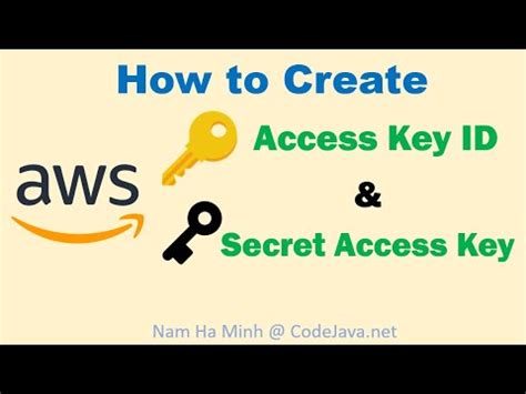 How To Create Aws Access Key Id And Secret Access Key Youtube