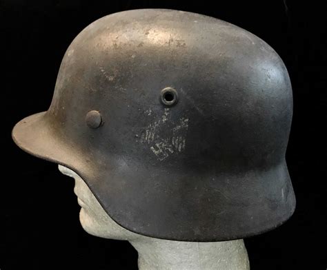 Very Nice Original Wwii German Army Heer M40 Single Decal Helmet