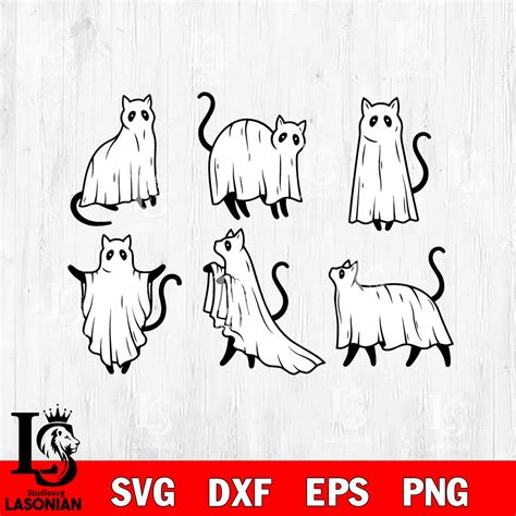 Halloween Catblack Cat Spooky Season Svg Eps Dxf Png File Lasoniansvg