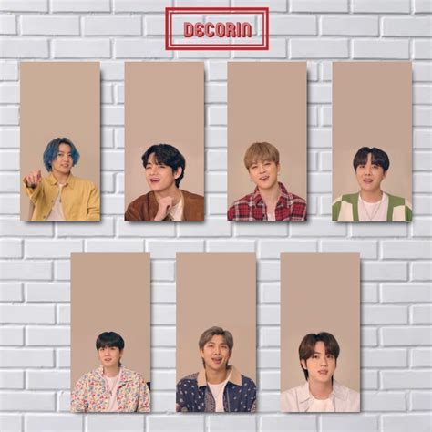 Jual Poster Kayu BTS Between The Scenes Hyund4i X BTS Hiasan Dinding