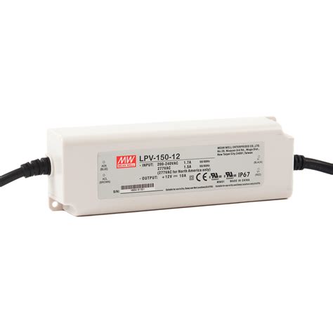 LPV 150 Watt LED Power Supply To IP67 12V DC