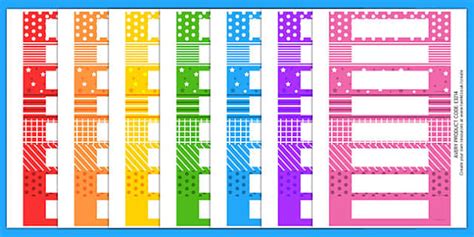 Gratnells Tray Labels Multi Colours Pack Teacher Made