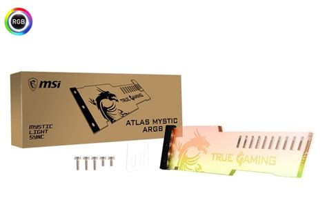 MSI Atlas Mystic ARGB Acrylic Graphics Card Support Bracket - Wootware