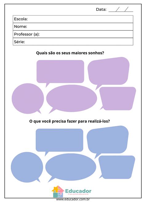 Atividades Projeto De Vida - Projeto de vida: atividades e plano de aula - Educador