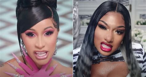 Cardi B And Megan Thee Stallion Wap Music Video Beauty Looks Popsugar