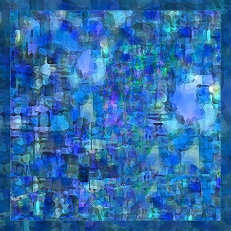 Rainy Day Blue Abstract Mixed Media By Michele Avanti Fine Art America