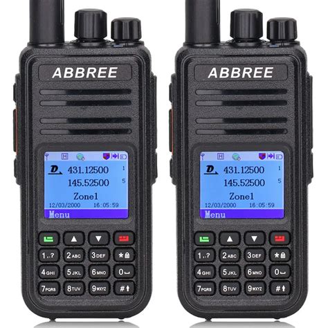 Pcs Abbree Ar Uv Dmr Digital Analog Portable Walkie Talkie Gps