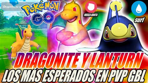 El Nuevo Poder De La Fuerza Bruta De Dragonite Y Lanturn Con Surf Liga