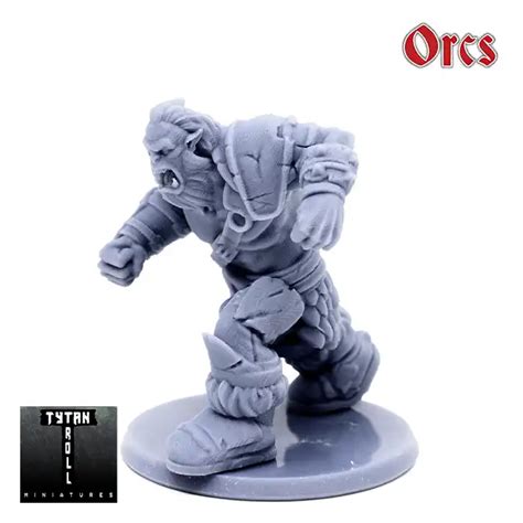 Orc Brawler ORCS 3D Print Resin Simtasia