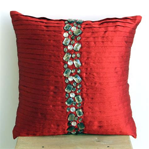 Decorative Red European Pillowcase X Etsy Silk Pillow Cover