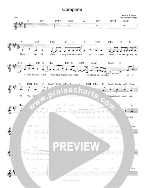 Complete Sheet Music Pdf Parachute Band Praisecharts