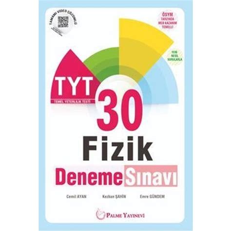 Palme Yay Nc L K Yks Tyt Fizik Deneme S Nav Kitab Ve Fiyat