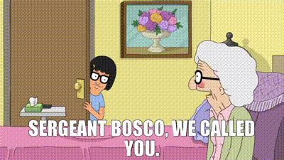 YARN Sergeant Bosco We Called You Bob S Burgers 2011 S06E18