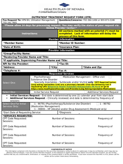 Outpatient Treatment Request Doc Doc Template Pdffiller