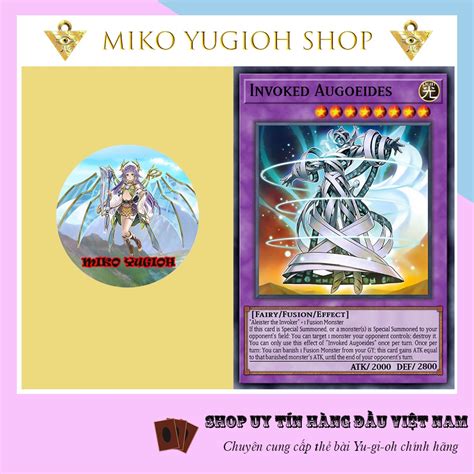 Miko Yugioh Thẻ Bài Yugioh Chính Hãng Tiếng Nhật Invoked Augoeides Slf1 Shopee Việt Nam